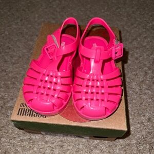 NWT Toddler Girl Mini Melissa Sandals Size 6
